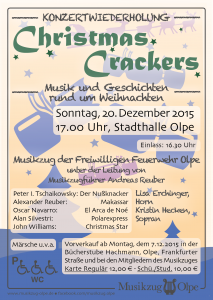 Plakat Wiederholungskonzert Christmas Crackers