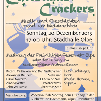 Plakat Wiederholungskonzert Christmas Crackers