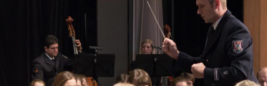 Andreas Reuber während des Dirigats.