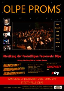 Das Plakat zum Konzert "Olpe Proms"