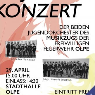 Das Plakat des Jugendorchesterkonzerts 2018