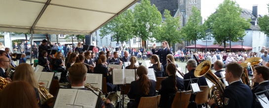 Der Musikzug Olpe bei der Marschrevue