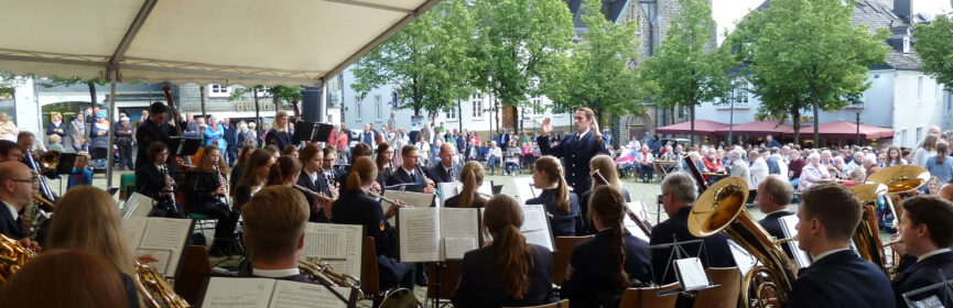 Der Musikzug Olpe bei der Marschrevue